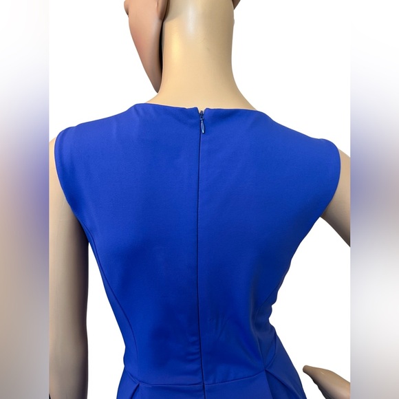 Cynthia Rowley  Size M  EUC Blue Nylon Stretch Sleeveless Knee Length Dress - Picture 6 of 10